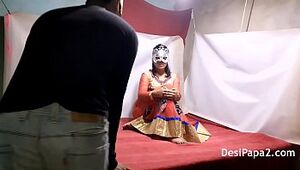 Indian Bhabhi In Traditional Garments Having Raunchy Rock hard Risky Fuck-a-thon With Her Devar