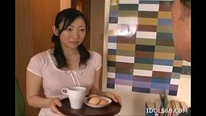 Youthful asian Mommy And Son-in-law screw