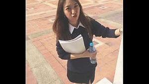 Lovely Thai Schoolgirl Getting off